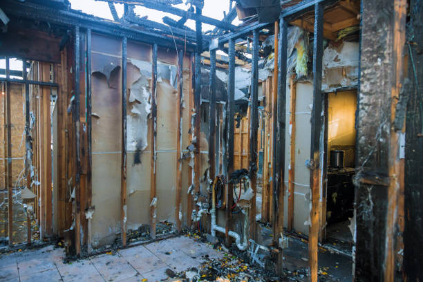 Professional Fire Damage Removal technician working in Flordell Hills, MO